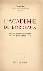 Télécharger le livre :  L'académie de Bordeaux