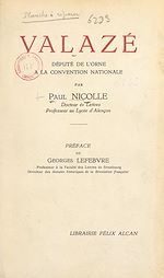 Télécharger le livre :  Valazé