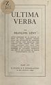 Télécharger le livre :  Ultima verba
