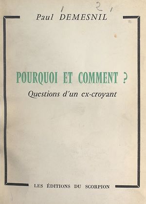 Téléchargez le livre :  Pourquoi et comment ?