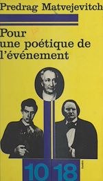 Télécharger le livre :  Pour une poétique de l'événement : La poésie de circonstance