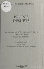 Télécharger le livre :  Propos désuets