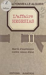 Télécharger le livre :  L'affaire Hégésias