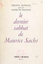 Télécharger le livre :  Le dernier sabbat de Maurice Sachs