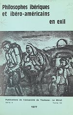 Télécharger le livre :  Philosophes ibériques et ibéro-américains en exil