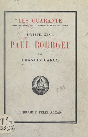 Téléchargez le livre :  Paul Bourget
