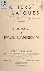 Télécharger le livre :  Hommage à Paul Langevin