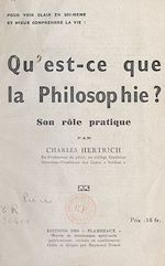 Télécharger le livre :  Qu'est-ce que la philosophie ?
