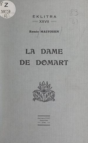Téléchargez le livre :  La Dame de Domart
