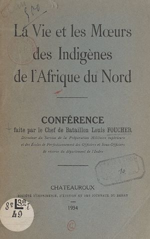 Download the eBook: La vie et les mœurs des indigènes de l'Afrique du Nord