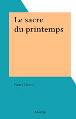 Télécharger le livre :  Le sacre du printemps