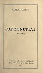 Télécharger le livre :  Canzonettas (1896-1901)