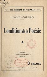 Télécharger le livre :  Condition de la poésie