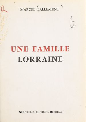 Download the eBook: Une famille Lorraine