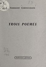 Download this eBook Trois poèmes