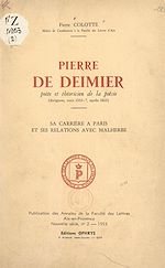 Télécharger le livre :  Pierre de Deimier, poète et théoricien de la poésie (Avignon, vers 1580- ?, après 1615)