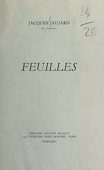 Télécharger le livre :  Feuilles