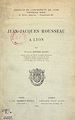 Télécharger le livre :  Jean-Jacques Rousseau à Lyon