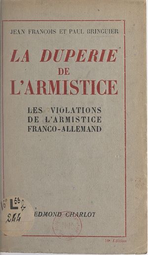 Téléchargez le livre :  La duperie de l'Armistice