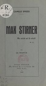 Télécharger le livre :  Max Stirner