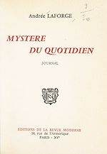 Télécharger le livre :  Mystère du quotidien