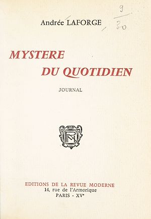 Téléchargez le livre :  Mystère du quotidien