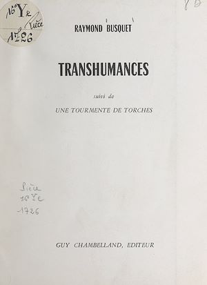 Téléchargez le livre :  Transhumances