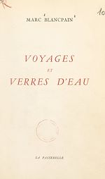 Télécharger le livre :  Voyages et verres d'eau