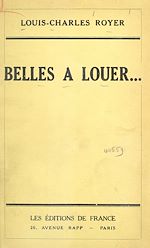 Télécharger le livre :  Belles à louer...