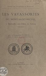Télécharger le livre :  Les Vavassories du Mont-Saint-Michel à Bretteville-sur-Odon et Verson (Calvados)