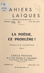 Télécharger le livre :  La poésie, ce problème !