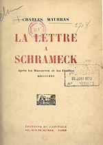 Télécharger le livre :  La lettre à Schrameck