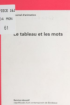 Téléchargez le livre :  Le tableau et les mots