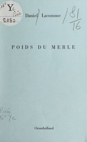 Download the eBook: Poids du merle