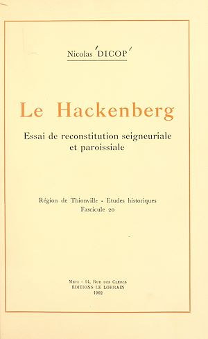 Téléchargez le livre :  Le Hackenberg