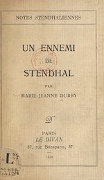 Télécharger le livre :  Un ennemi de Stendhal