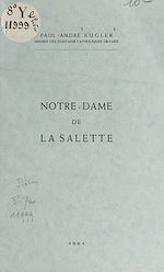 Télécharger le livre :  Notre-Dame de la Salette