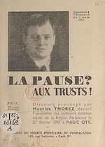Télécharger le livre :  La pause ? Aux trusts !