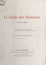 Télécharger le livre :  Le geste des hommes