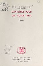 Télécharger le livre :  Cantilènes pour un cœur seul
