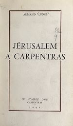 Télécharger le livre :  Jérusalem à Carpentras