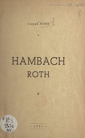 Téléchargez le livre :  Hambach Roth