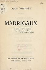 Download this eBook Madrigaux