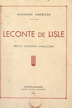 Télécharger le livre :  Leconte de Lisle