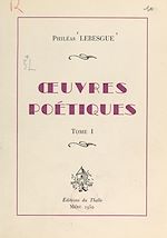 Télécharger le livre :  Œuvres poétiques (1)