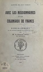 Télécharger le livre :  Avec les missionnaires et les coloniaux de France