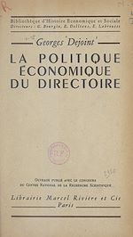 Télécharger le livre :  La politique économique du Directoire