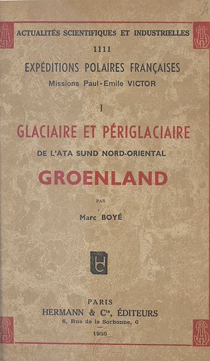 Téléchargez le livre :  Glaciaire et périglaciaire de l'Ata Sund nord-oriental, Groenland