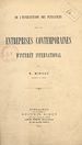 Télécharger le livre :  De l'intervention des puissances dans les entreprises contemporaines d'intérêt international