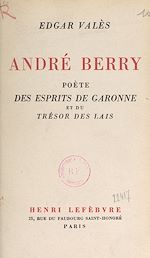 Télécharger le livre :  André Berry